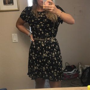 Vintage Anthropology daisy dress with slip